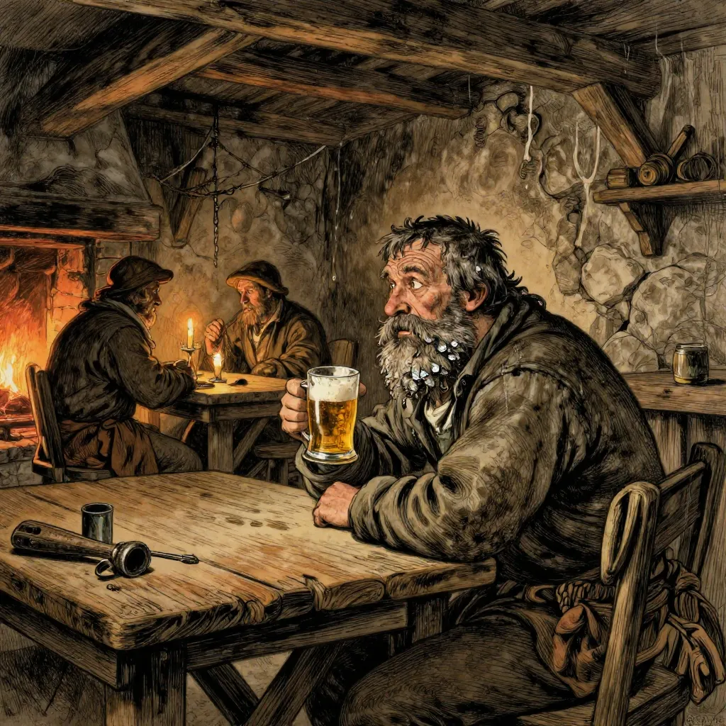 A lively evening in the village tavern